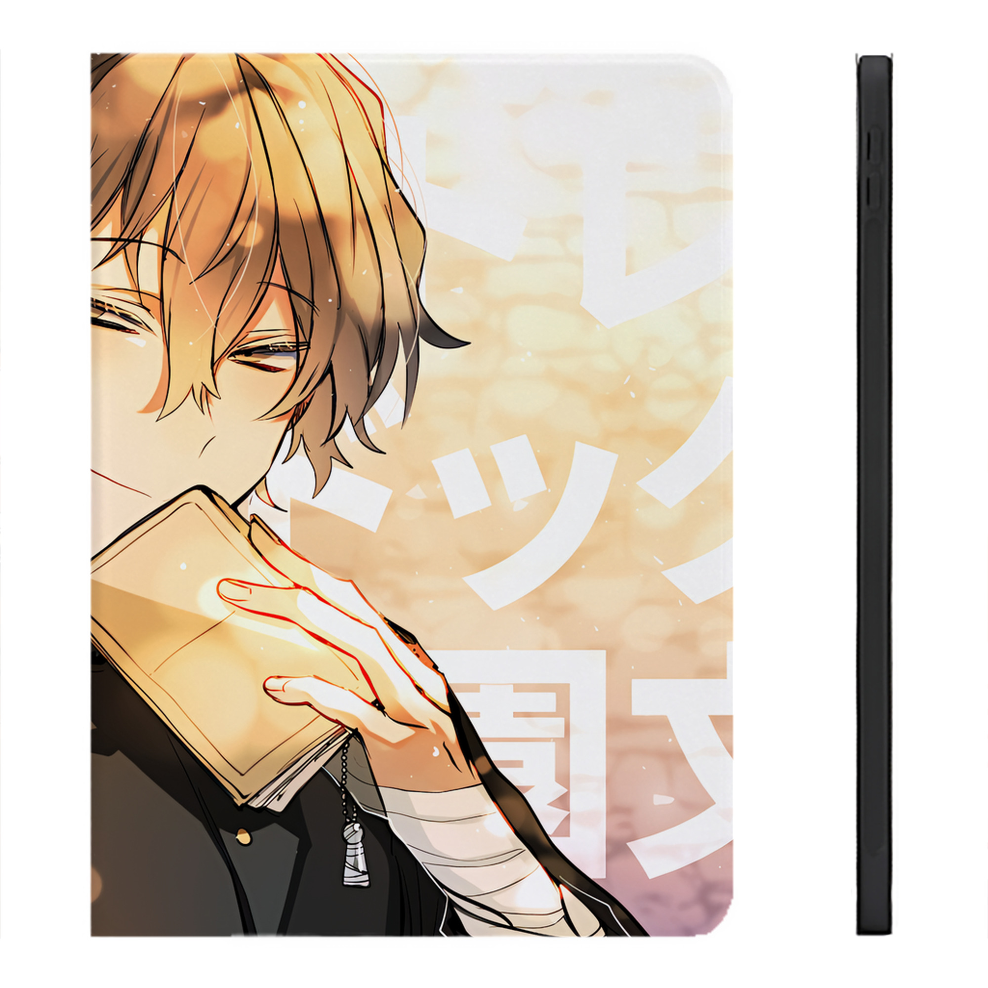 （画像用） 文豪ストレイドッグス Bungo Stray Dogs IPadケース ペンホルダー付き ブックスタイルデザイン